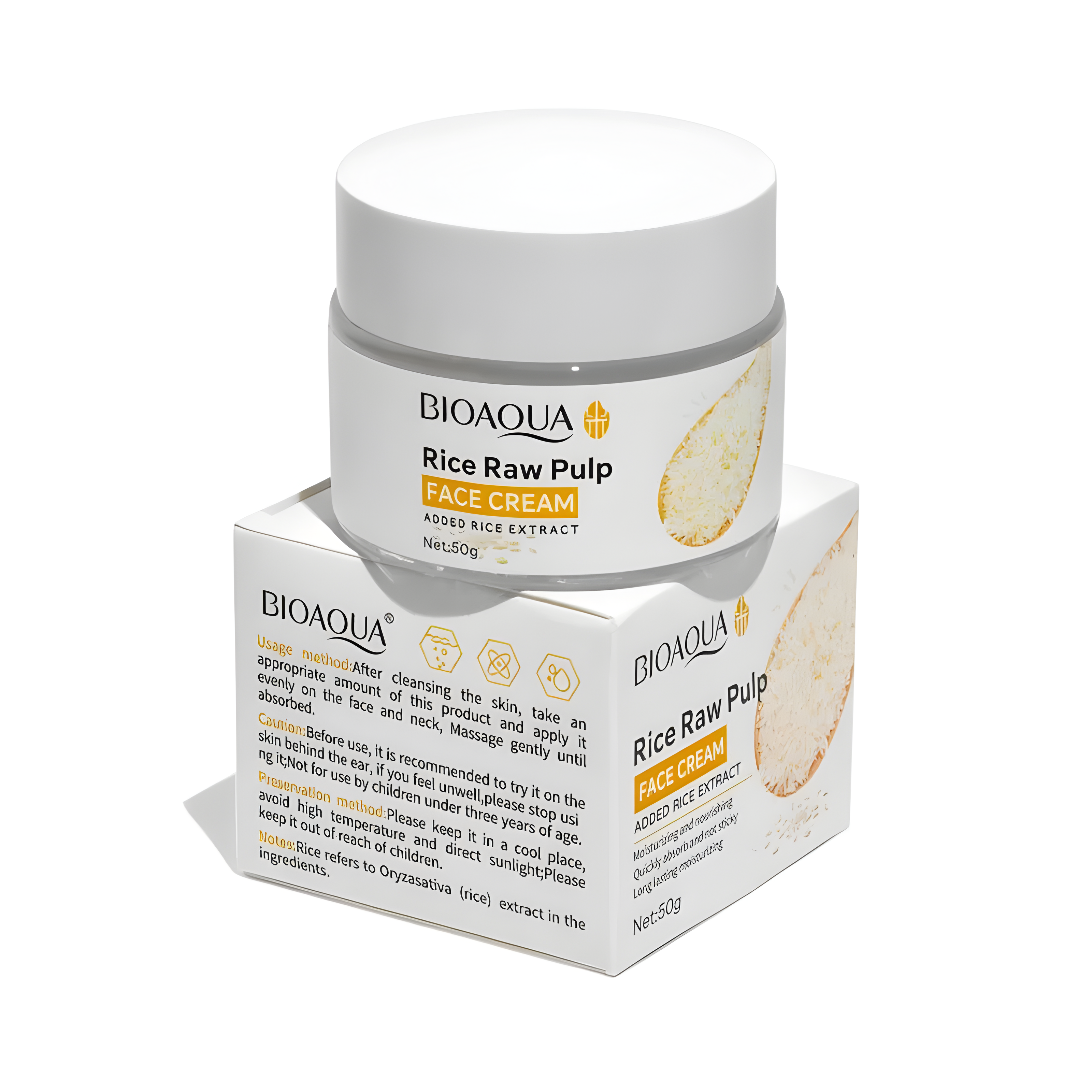 CREMA HIDRATANTE DE ARROZ BIOAQUA